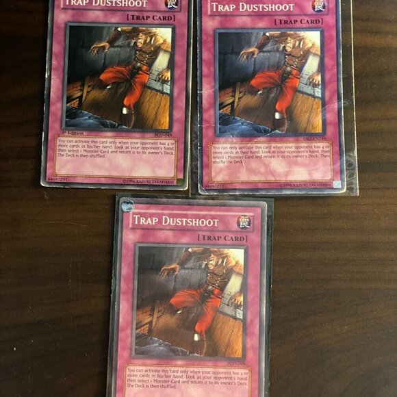 Lot of 3 Konami Yugioh Trap Dustshoot Trading Cards - Picture 7 of 9